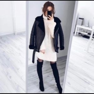 Zara Double Faced Biker Jacket